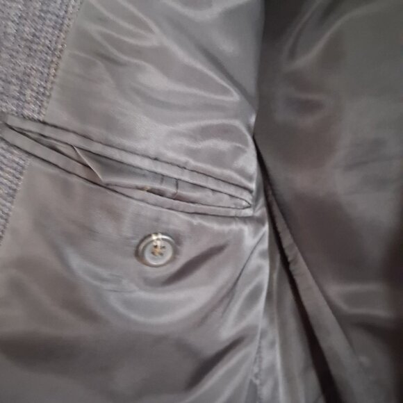 CHAPS 42L Tweed Blazer 100% Wool Jacket Academia Old Money Ivy League Sport Coat - Picture 11 of 16